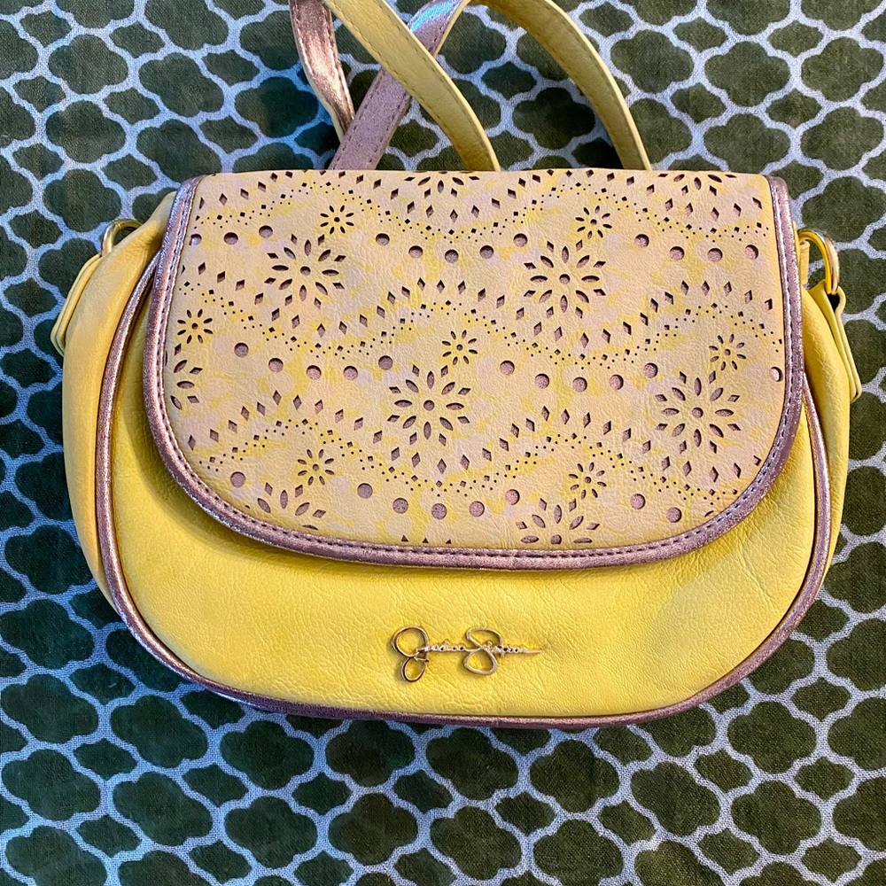 Jessica Simpson Cross-body Purse - Lime Green/Gold